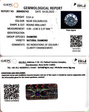 0.54/Cents Natural Diamond With Govt. Lab Certificate (120000)